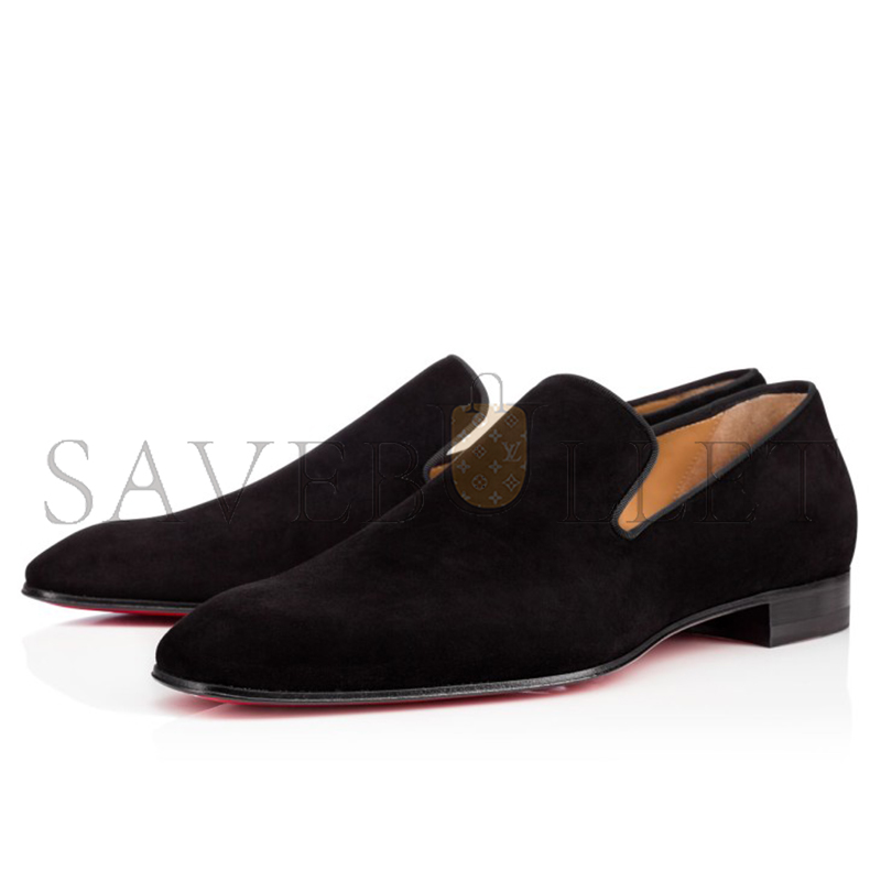 Chr1st1an louboutin dandelion loafers veau velours black men 1151073bk01
